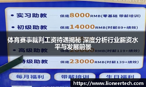 体育赛事裁判工资待遇揭秘 深度分析行业薪资水平与发展前景